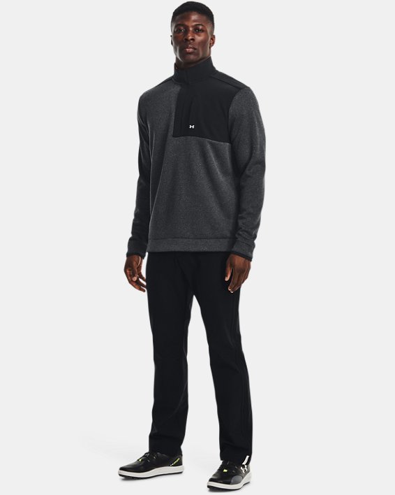 Maglia UA Storm SweaterFleece ½ Zip da uomo, Black, pdpMainDesktop image number 2